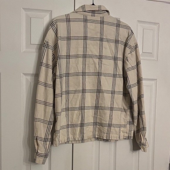 Vans Women's Cream Plaid Jacket size XL - Picture 11 of 12